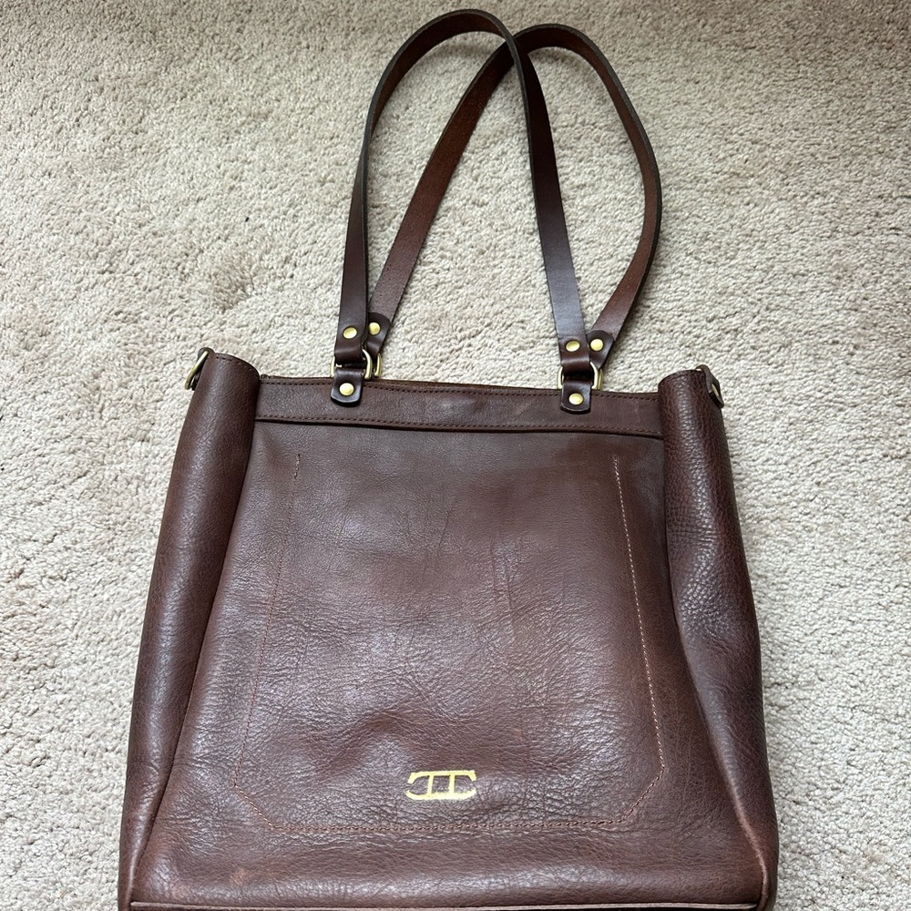 Brown Leather Tote Bag
